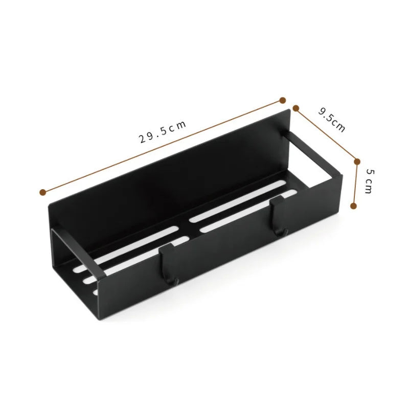 Magnetic Refrigerator Shelf & Spice Rack – Space-Saving Kitchen Organizer with Hanging Basket