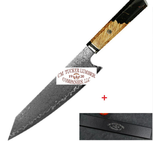 Handcrafted Damascus Chef’s Knife – Authentic Japanese Culinary Blade